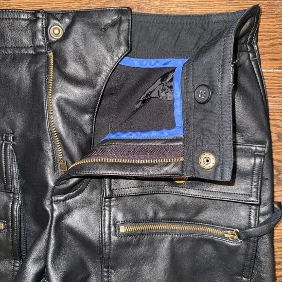 Anthropologie Vegan Leather Cargo Pants - Picture 13 of 13